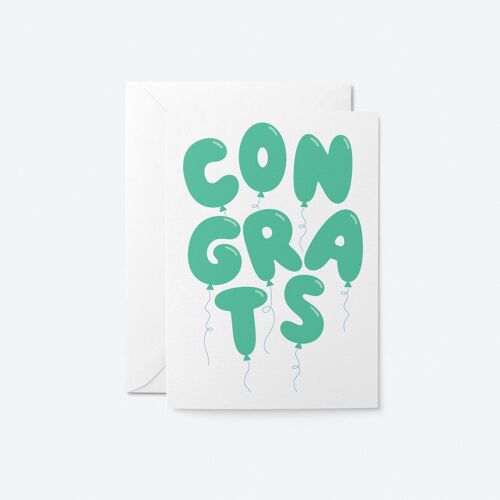 Congrats - Congratulations Greeting Card