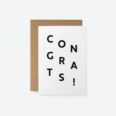 Congrats! - Congratulations Greeting Card