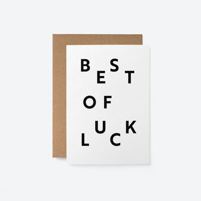 Best of luck - Greeting Card