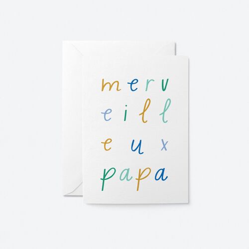 Merveilleux papa - Carte de voeux