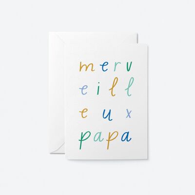 Merveilleux Papa – Carte de voeux