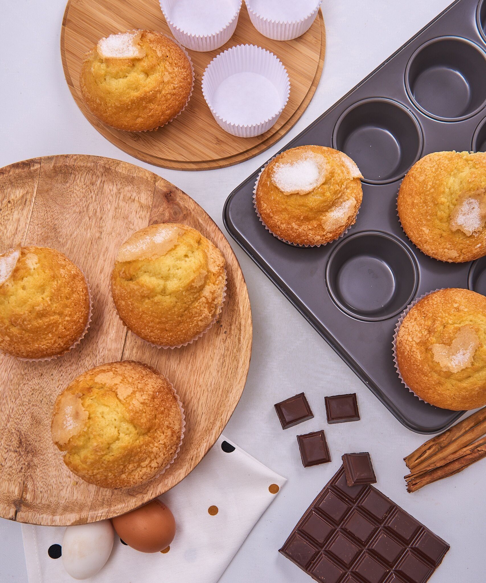 Handwerklich hergestellte Muffins mit EVOO (24 Einheiten)