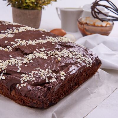 Torta artigianale al cioccolato con olio extra vergine di oliva