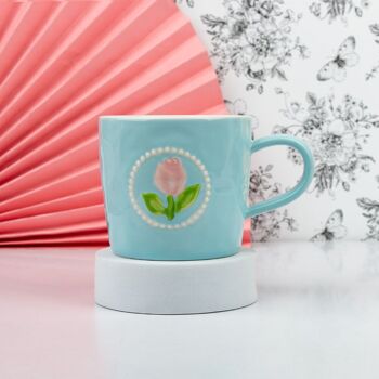 "  Mug en céramique "TULIPE". DF-703