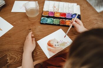 Malzeit Box Children - cartes à colorier sur papier aquarelle 6