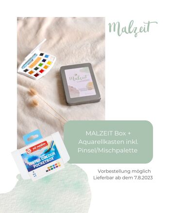 Malzeit Box Children - cartes à colorier sur papier aquarelle 14