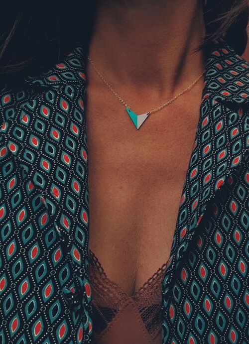 Collier ZIGGY coloris salsa