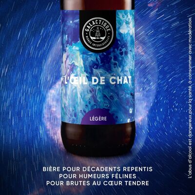 Cerveza Dorada artesanal ecológica bretona - L’Oeil de Chat - Session Pale Ale – 3,5%