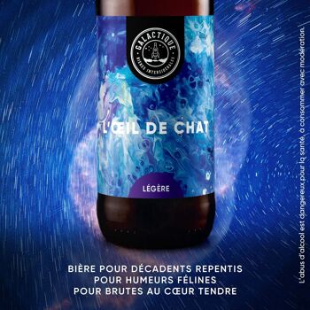 Bière Dorée artisanale biologique bretonne - L’Oeil de Chat - Session Pale Ale – 3,5%