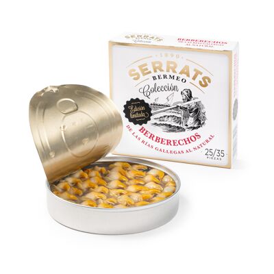 Natural cockles from the Galician estuaries "Limited Edition" - 25/35 pieces - 110g tin - Conservas Serrats