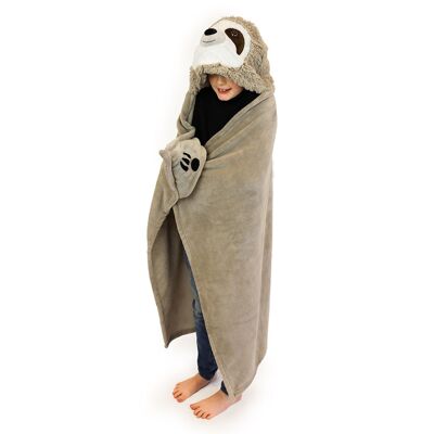 Cozy Noxxiez Animal Hooded Blanket Sloth