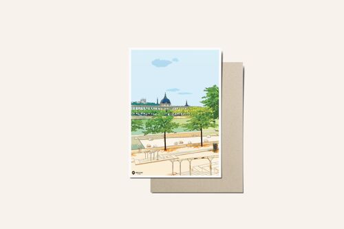 Carte postale de l'Hôtel Dieu de Lyon