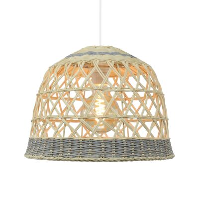 Aranne two-tone rattan pendant light