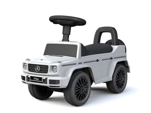 TURBO CHALLENGE - Mercedes G 350D - Trotteur - 119202 - Roues Libres - Blanc - 25Kg Max - Plastique - Piles Non Incluses - Jouet Enfant - Cadeau - À Partir de 12 mois