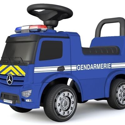 TURBO CHALLENGE - Mercedes Antos Gendarmerie - Trotteur - 119215 - Roues Libres - Bleu - 25Kg Max - Plastique - Piles Non Incluses - Jouet Enfant - Cadeau - À Partir de 12 mois