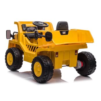 TURBO CHALLENGE - Camion Caterpillar - Porteur Elèctrique - 119667 - Véhicule Electrique - Jaune - 30Kg Max - Plastique - Batteries Rechargeables et Piles Non Incluses - À partir de 3 Ans À 6 Ans 3