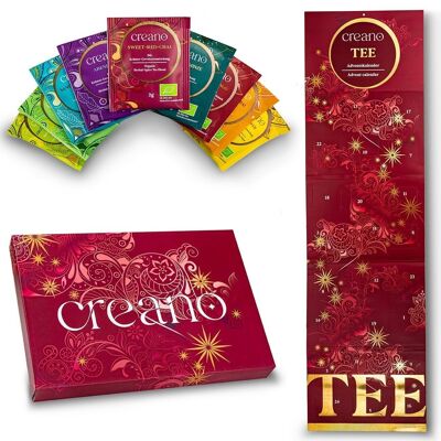 Advent calendar, organic tea bag tea *²