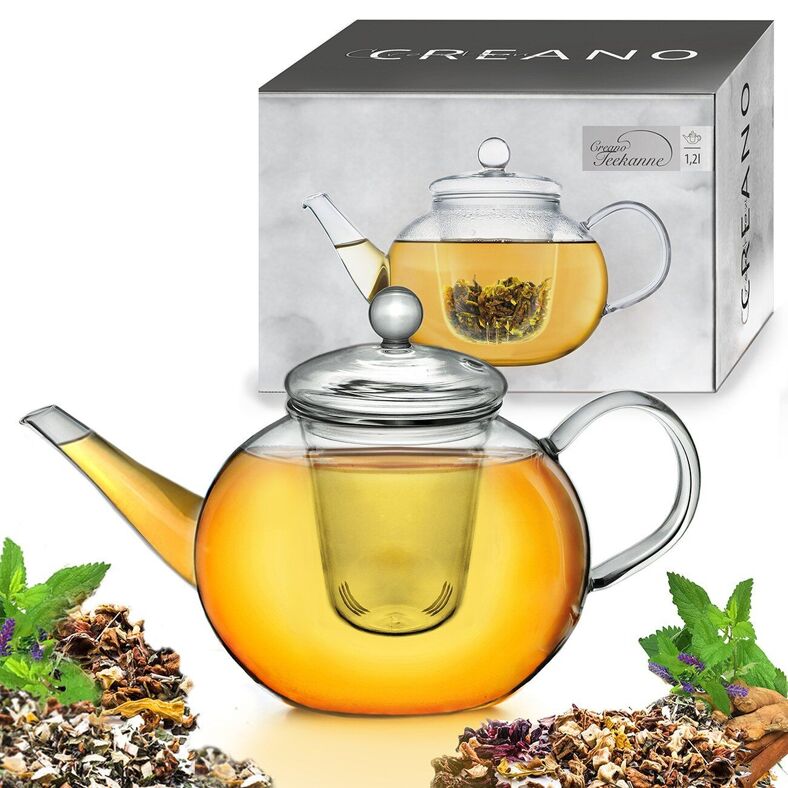 Creano Fleurs de thé Mix - Set cadeau ErblühTee avec pot en