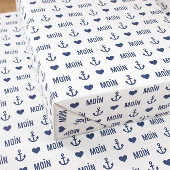 Papier d'emballage maritime Moin en papier recyclé 2