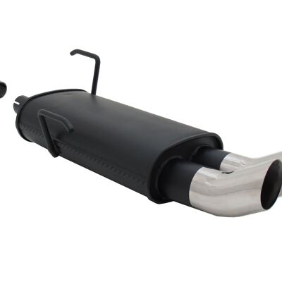 Sports rear silencer Peugeot 206 2A 2C 2D Cabrio Coupe