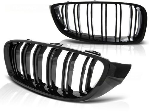 Grill BMW F32 F33 F36 13- M4 LOOK GLANZEND ZWART