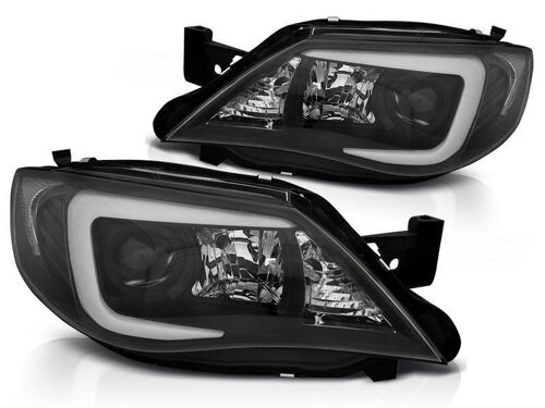 Koplampen Xenon SUBARU IMPREZA III GH 07-12 TUBE ZWART HID