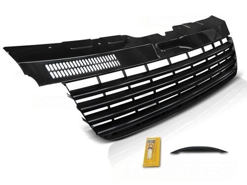 Grill VW T5 04-09 TRANSPORTER GLANZEND ZWART