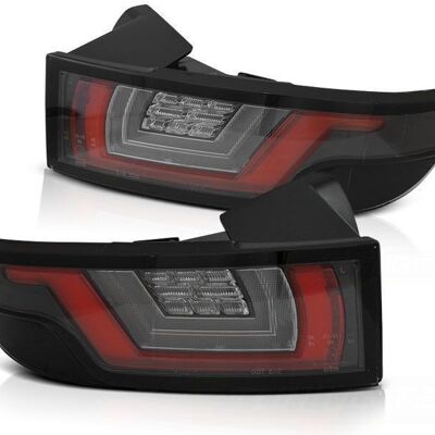 Feux arrières LAND ROVER RANGE ROVER EVOQUE 11-18 ROUGE CLAIR NOIR LED