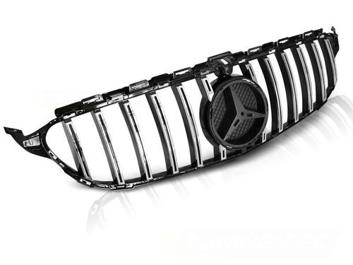 Grill MERCEDES W205 14-18 SPORT GLANZEND ZWART CHROOM