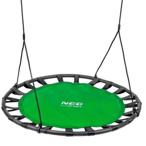 Nestschommel 120 cm groen -  tot 150 kg - met polyester touwen