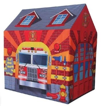 Tente de jeu - pompiers - 102 x 72 x 95 cm - Tente enfant