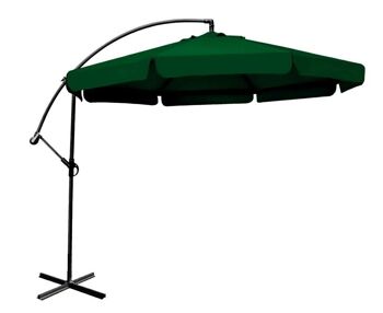 Parasol flottant - 300x300 cm - vert - Parasol de jardin