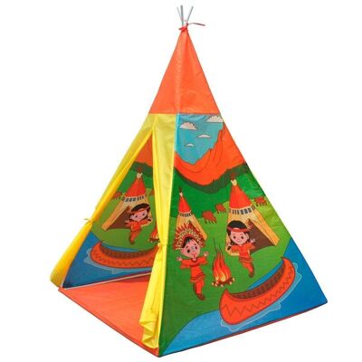 Tipi-Zelt, Spielzelt – 100 x 100 x 135 cm – indisches Wigwam