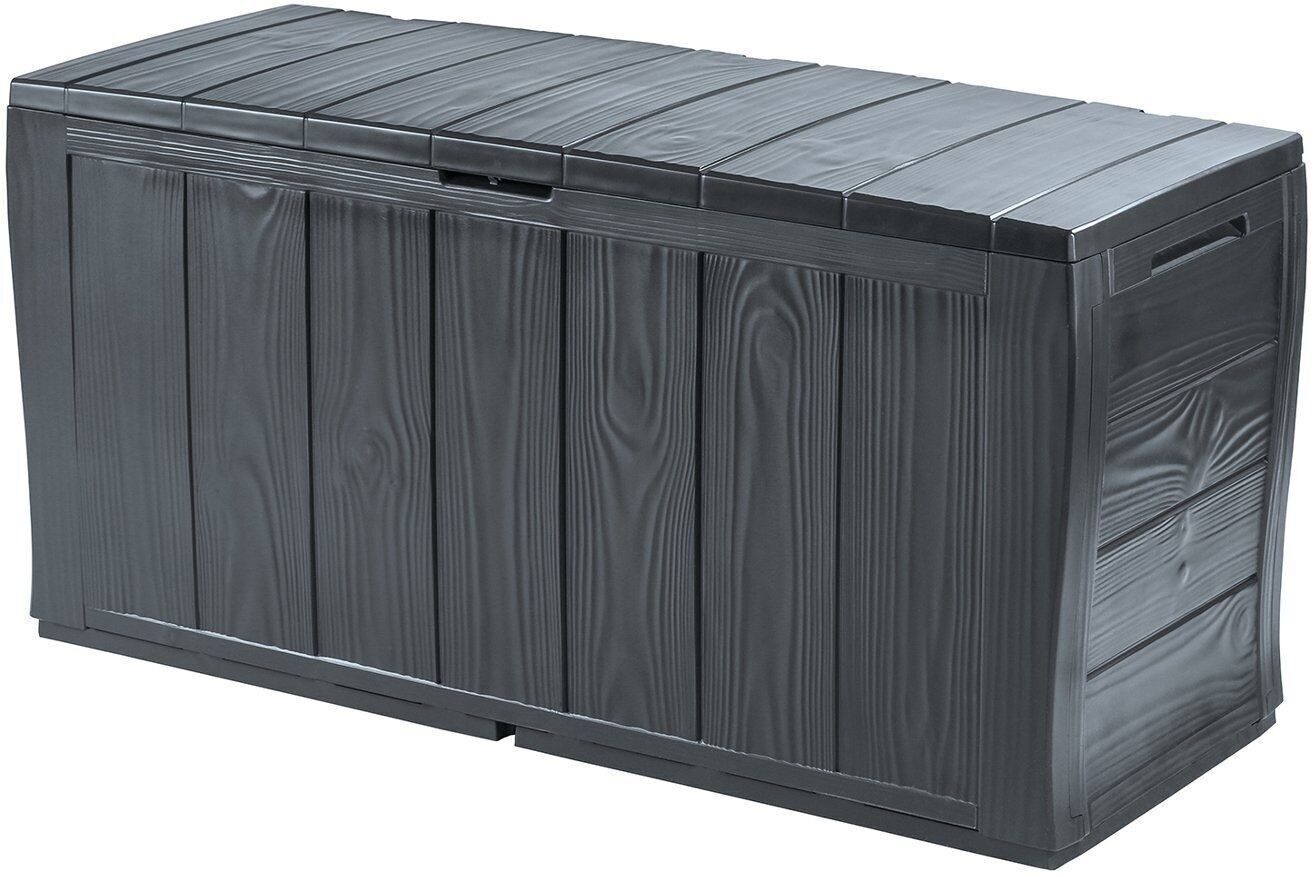 Box da giardino 270 L Plastica nera