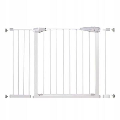 Stair gate without drilling - white - adjustable 75 to 120 cm wide