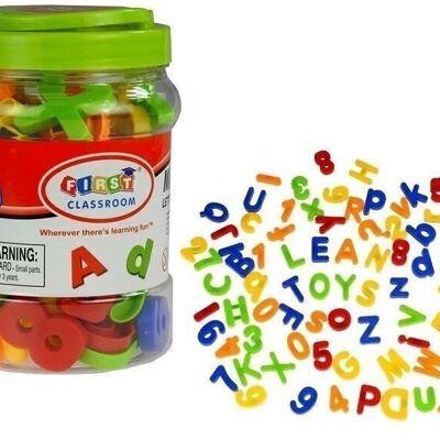 Set di lettere giocattolo - 78 pezzi - colorati - 4 cm - 3+