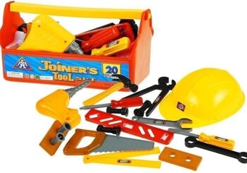 Ensemble d'outils pour jouets - 20 pièces - jaune rouge