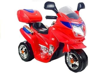 Tricycle électrique à moteur pour enfants - rouge - 6V