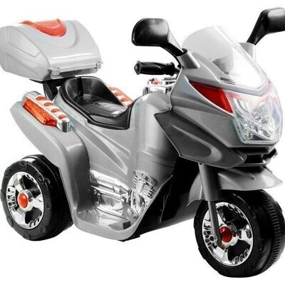 Triciclo motorizado eléctrico para niños - gris - 6V
