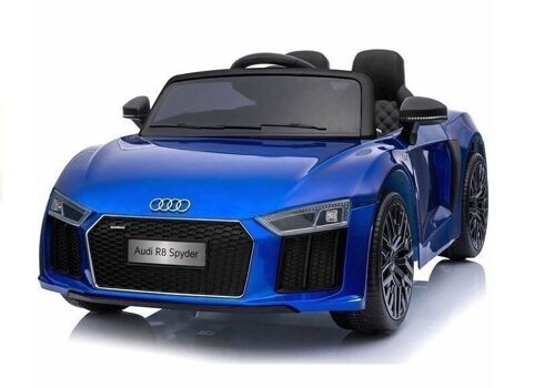 Audi R8 Spyder - supercar kinderauto - elektrisch bestuurbaar - blauw