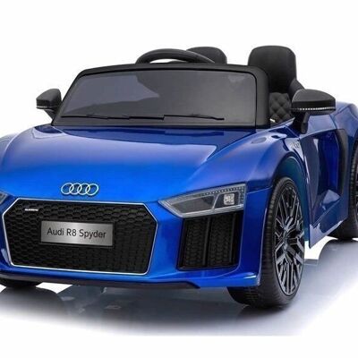 Audi R8 Spyder - superdeportivo para niños - controlado eléctricamente - azul