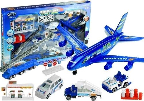 Speelgoed vliegtuig - luchthaven speelset - 30 delig - 1:87