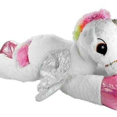 Unicorn cuddly toy - plush - white - 120 cm