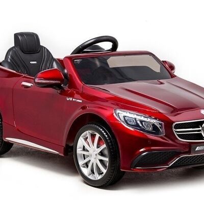 Mercedes S63 - auto di lusso per bambini - controllata elettricamente - rossa