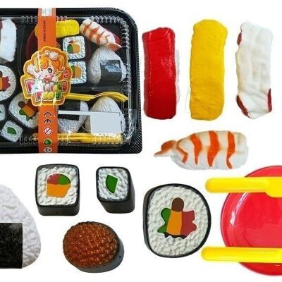 Lebensmittelspielzeug - Sushi-Set - 19-teilig - für Kinderküchen