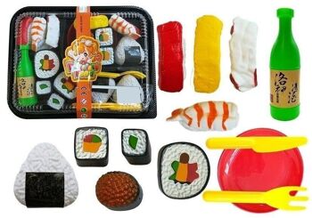Jouets alimentaires - Set à sushis - 19 pièces - pour les cuisines d'enfants