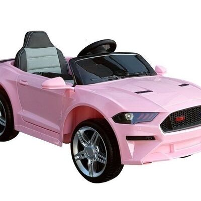 Rosafarbenes Kinderauto - elektrisch gesteuert - 2,4-GHz-Fernbedienung