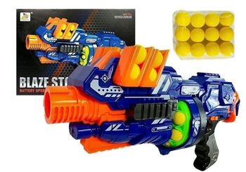 Pistolet jouet NURF - pistolet à balle souple - avec 12 balles en mousse