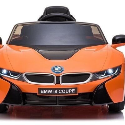 BMW I8 coupe - supercar children's car - electrically controlled - orange