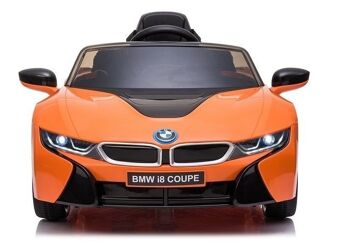 BMW I8 coupé - voiture pour enfants supercar - à commande électrique - orange